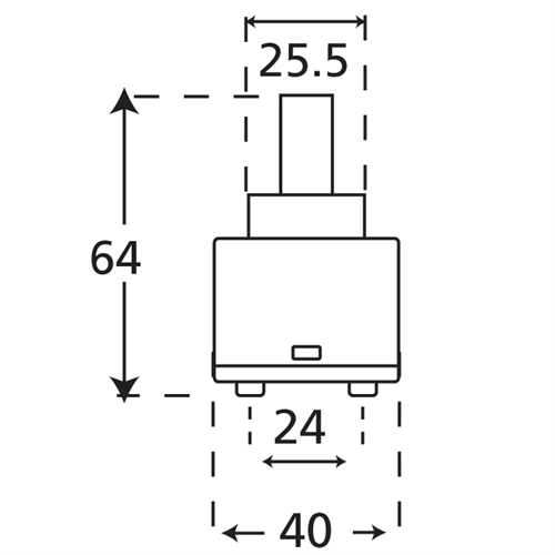 40mm Ceramic disk cartridge